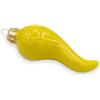 SICILIA BEDDA CAPACI Corno Portafortuna da Appendere in Ceramica siciliana h 13 cm ca. (1Unità) con 9 opzioni Colore - Giallo