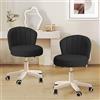 HDHNBA Sgabello da ufficio compatto, elegante sgabello da toeletta senza braccioli, sedia girevole regolabile in altezza Sedia da lavoro per computer Sedute per camera da letto