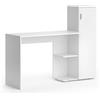 Vicco Scrivania per computer Ritz, Bianco, 141.2 x 45.2 cm, per l'utilizzo come scrivania con modulo scaffale laterale