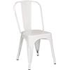 Totò Piccinni Sedia Industry in Metallo Design Industriale (1 Sedia, Bianco)
