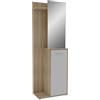AVANTI TRENDSTORE Ariella - Guardaroba completa in legno laminato con specchio e ripiani. Mobile da ingresso, disponibile in due colorazioni. Dimensione LAP 60x198x33 cm