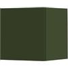 Liberoshopping Pensile cubotto sospeso in legno 30x30 cm (Con Anta, Verde Opaco)