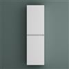 Mai & Mai Armadio Colonna Bagno 35x20x120cm, Mobile Bagno Alto Multiuso con 2 Ante e 4 Vani, Bianco opaco, Verona