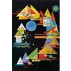 1art1 Wassily Kandinsky Poster Stampa Artistica su Tela Punte Nell'Arco, 1927 Quadro da Parete sulla Barella | Murale XXL | Immagine 120x80 cm
