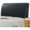 AYUOEODM Copritestiera Letto Matrimoniale Ecopelle Tortora,Copri Testata Letto Matrimoniale/Singolo Elastica Universale Copertura Per Testiera Per Letto,Copertura Protettiva Impermeabile ( Color : Black , Size