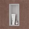doporro Nicchia Doccia a Parete 15x30x8.3cm, Nicchia Bagno Doccia a Muro a Incasso in Acciaio Inox, Argento