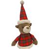 PASSION Fermaporta, Supporto per Porta da 1 kg con Design di Natale, reggilibri in Design scandinavo - Figura di Renna Pupazzo di Neve Babbo Natale Orso per Collezionisti (Orso Natalizio)