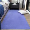 Generic Tappeto Salotto Pelo Corto Monocolore Design Moderno Antiscivolo Facile da Pulire Tappetino Morbido di Grandi Dimensioni per Soggiorno, Camera da Letto, Sala(Blue,100x160cm)
