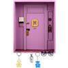 BlyeMichdi Friends Monica's Door Wall Key Holder, Portachiavi da Parete In Legno, 6 Ganci, per Il Regalo da Parete per Gli Amanti Delle Serie TV, Porta Chiavi da Muro Adatto per Casa, Garage, 20.3×5×25.5 cm