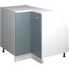 Vicco Mobile cucina angolare per sottotetto R-Line, Grigio-blu, 75.6 cm con 1 porta, carcassa dell'armadio profondità 60 cm, per la libera combinazione all'interno di sistemi cucina modulari