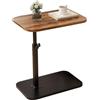 Generico Side Table, End Table, Bedside Snack Time Tray, C Shaped 360 Degree Rotating Small Spaces Couch Use Space Saver Living Room Use Sturdy Material Convenience, 15.75x11.81 Inches