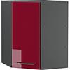 Vicco Mobile angolare da cucina Fame-Line, Bordeaux lucido, 57 cm, per la combinazione con altri moduli della serie Fame-Line