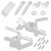 Dorunova Ganci per Cerniera Tavoletta WC Copriwater, Copri Tavolette Water Kit Fissaggio Cerniere (plastica)