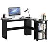 SogesPower, scrivania per computer e postazione di lavoro a forma di L, grande scrivania angolare, per PC, laptop, studio, gaming, postazione di lavoro per Home Office SP-XTD-SC01