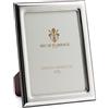 SEC OF FLORENCE 7308/13x18 Cornice Portafoto in Argento Massiccio 925 con Retro in Legno Mogano
