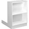 Vicco Isola cucina Fame-Line, Bianco, 60 cm senza piano di lavoro, per l'espansione e la combinazione con altri moduli cucina
