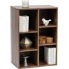 Iris Ohyama, Libreria, Mobile, Scaffale, Cubo portaoggetti/6 scomparti, Disposizione orizzontale e verticale, Design, Moderno, Ufficio, Camera da letto, Soggiorno - Rack CFR-9060 - Marrone