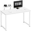 SogesPower Scrivania per Computer, Scrivania da Ufficio, Scrivania da Lavoro, Tavolo da Conferenza per Casa e Ufficio, 100×50×75 cm, Bianco