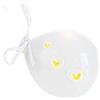 Generic bomboniera LED a Forma di Palloncino Varie Misure e Colori BOMBONIERE Fai da Te Palloncini LED (Porcellana Bianca 7x8x6cm)