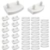 HIFROM Set di 20 supporti laterali da 53 mm, per letto singolo e matrimoniale, accessori di collegamento (bianco, 24 code + 12 centri)