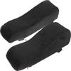 DEARMAMY Cuscini Braccioli Sedia Gaming 1 Paio, Cotone, Nero | Imbottiture per Appoggio, Rivestimenti Antiscivolo Lavabili, Altezza Incrementata