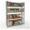 MAKA change your life quality MAKA Libreria Scaffale Indistruttibile Soggiorno, Scaffale Salvaspazio, Libreria Verticale da Terra, Ripiani Inclinabili, Scaffalatura con Piedini Regolabili, 40kg Max a Ripiano (Tortora, 4 ripiani)