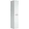 Badplaats B.V. Mobiletto del Bagno Saturnus 130 cm Bianco - Mobiletto armadietto per Il Bagno, Armadio mobili Cabinet Laterale