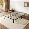 TEENO Rete una piazza e mezza 140x200 cm - Altezza 35 cm - Supporto centrale regolabile - Rete a doghe letto matrimoniale per adulti - 2x14 doghe - 7 piedini inclusi - Letto 140 x 200 con rete