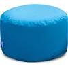 Bruni - Pouf rotondo, per interni ed esterni, ideale come poggiapiedi, per yoga o meditazione, taglia L, colore blu
