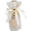 Generico 12 Sacchetti portaconfetti Porta Confetti | Vari Colori | con Portachiavi Abbinato per bomboniera bomboniere utili Fai da Te (per 18 Anni 7x13 cm)