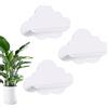 HonJiekomy Mensole Da Parete - 3 Pezzi Pensili Galleggianti per Esposizione,Mensole Moderne A Forma Di | Per Camera Bambini, Bagno, Nursery, Ufficio, Dormitorio, Appartamento, Libri, Piante, Profumi,