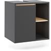 Vicco Mobiletto per lavabo Viola, Grigio/Artisan, 60 x 60 cm