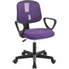 Klihome Sedia da Scrivania per Bambini, Sedia da Studio Girevole, Viola | Sedie Ergonomica con Ruote, Tessuto a Rete Traspirante, Sgabello Girevole con Schienale Regolabile Automaticamente