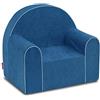 Badum - Poltrona per Bambini da 2 Anni - Poltrona per Bambini - con Rivestimento Sfoderabile, Lavabile - Idea Regalo, Regalo di Compleanno per Bambine, Bambini - Blu