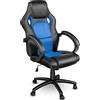 TRESKO® Sedia da ufficio Poltrona ufficio Versione Racing 14 diferente colores, braccioli imbottiti, inclinazione, sollevare SGS testato