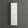 Mai & Mai Mobile Bagno Colonna 35x20x120cm, Mobile Alto da Bagno Multiuso con 2 Ante e 4 Vani, Armadietto Colonna Bianco, Lucca