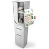 CDF Armadio da Bagno Alto largh. 40 cm Colonna Bagno Mobiletto Portaoggetti Stretto Ripiani e Scomparti per Piccoli Spazi, Cosmetici Moderno Mobile Salvaspazio Bianco 30x40x170 cm