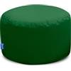 Bruni - Pouf rotondo, per interni ed esterni, ideale come poggiapiedi, per yoga o meditazione, taglia L, colore verde abete