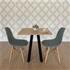 Generico TAVOLO BAR | BISTROT | RISTORANTE QUADRATO CON PIEDE CENTRALE 60/70/80 cm colori assortiti (ARENA FT62 EFFETTO TESSUTO - BIANCO, 70X70)
