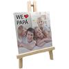 Generico Quadro Personalizzato con la Tua Foto Stampa UV su Forex PVC Ultraleggero 3mm Idea Regalo Compleanno Natale Festa del papà della Mamma Anniversario Occasioni Speciali con cavalletto