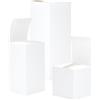 Doni Bomboniere 10 pz Scatole per bomboniere Cartone Pieghevoli Grandi Piccole confezionamento Fai da Te Occasioni Matrimonio Battesimo Comunione Cresima Bianche economiche (12 x 12 x 12 cm - Bianca)