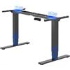 FLEXISPOT EC5B - Scrivania a 3 colonne da seduta, 2 motori, telaio da scrivania, regolabile in altezza, pannello di controllo di memoria, carico 100 kg, nero