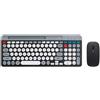 StarTech Set tastiera e mouse wireless - Modalità doppia Bluetooth + 2,4 GHz - Ricaricabili - Silenziosi - Compatibili con più dispositivi - Ricevitore USB - Nero