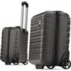 Travely Valigia bagaglio a mano 40x30x20cm - adatta per Ryanair, Lufthansa, Eurowings e co. I Trolley da cabina 26L con rotelle morbide, valigia da cabina