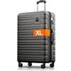 Travely Valigia in policarbonato grande 77 cm XL - volume interno 100 L - misura della cinghia 158 cm, valigie da viaggio, valigie e trolley, valigie da viaggio con rotelle