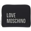 Moschino Portafoglio donna Love zip around small nero logo nikel AS26MO04 JC5613PP0NKD000B colore: NERO