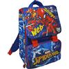 CARTOON Zaino Estensibile Spiderman, Marvel, con pattina magnetica intercambiabile, borsa, scuola, tempo libero, passeggio, 44 x 29 x 18 Cm, blu - 111181407