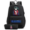 LKY STAR Anime Blue Lock Zaino con Astuccio 2Pcs per Ragazze Ragazzi Cosplay Isagi Yoichi Borsa per La Scuola Primaria Sets
