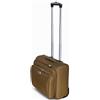 Valigeria.shop Valigia Pilotina Piccola Pilota Business in Poliestere 42x22x36, 30 Litri 2 ruote, Bagaglio a Mano con tasca Pc Valigetta da Cabina Compatibile Ryanair EasyJet Mod.214-0 (Bronzo)