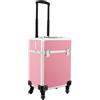 meiliwmlo Valigia per trucchi Trolley Beauty case per parrucchieri Valigia durevole, grande capacità Design a chiusura rapida Bello e generoso Adatto per visagisti professionisti e parrucchieri